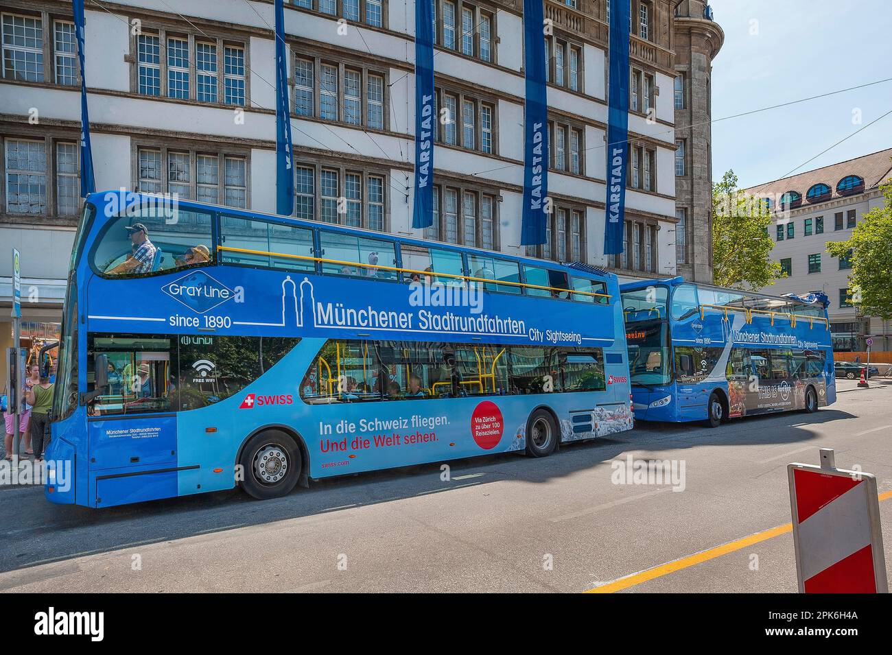 Busse, München Sightseeing Tours, City Sightseeing, München, Bayern, Deutschland Stockfoto