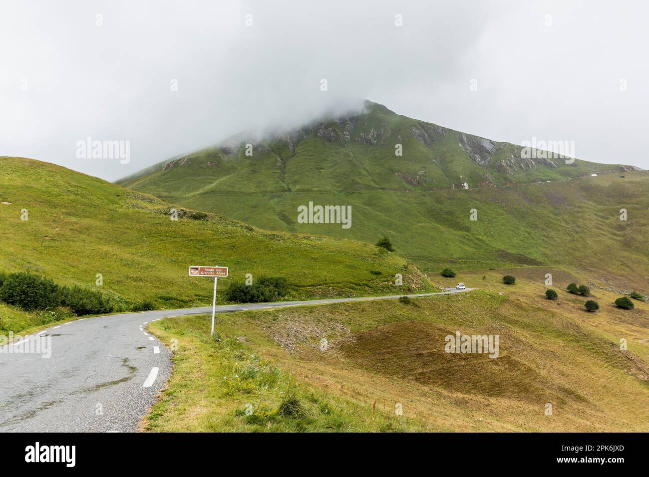 Col du Lautaret, Bergpass in den französischen Alpen, Le Bourg-dOisans, Departement Hautes-Alpes, Frankreich Stockfoto