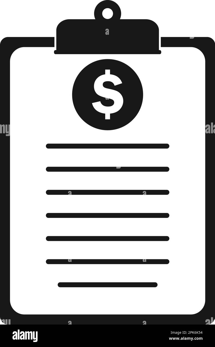 Symbol "Rechnung". Vektor-UPS im flachen Format. Stock Vektor