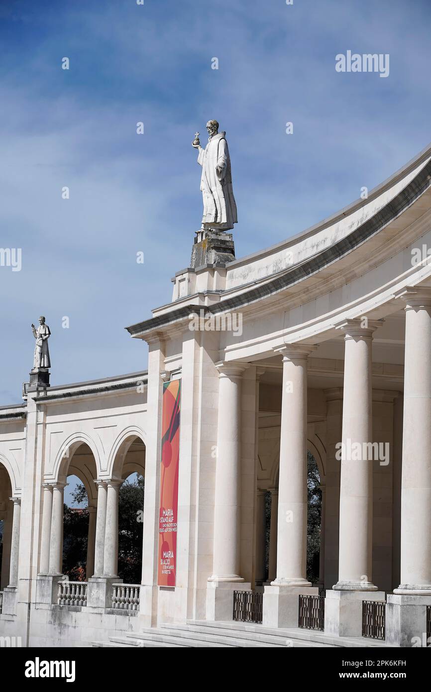 Details, Santuario de Fatima, Basilika unserer Lieben Frau von Fatima, Heiligtum, Fatima, Ourem, Santarem, Portugal Stockfoto