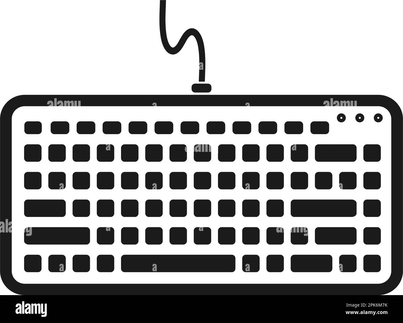 Symbol Für Die Computertastatur. Flache Vektor-EPS. Stock Vektor