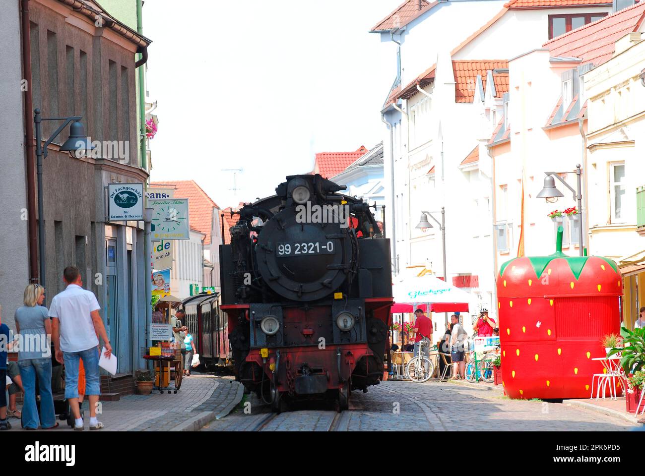 Sommer, Badeort, Bad Doberan, Baederbahn, Molli, Mecklenburg-Vorpommern Stockfoto