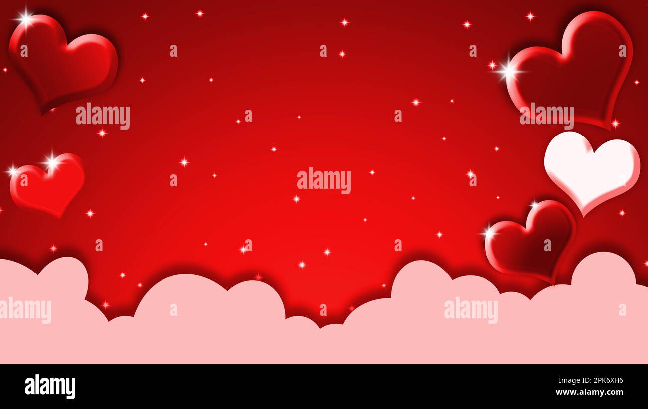 Abstrakter roter Hintergrund mit einigen glatten Linien Stockfoto