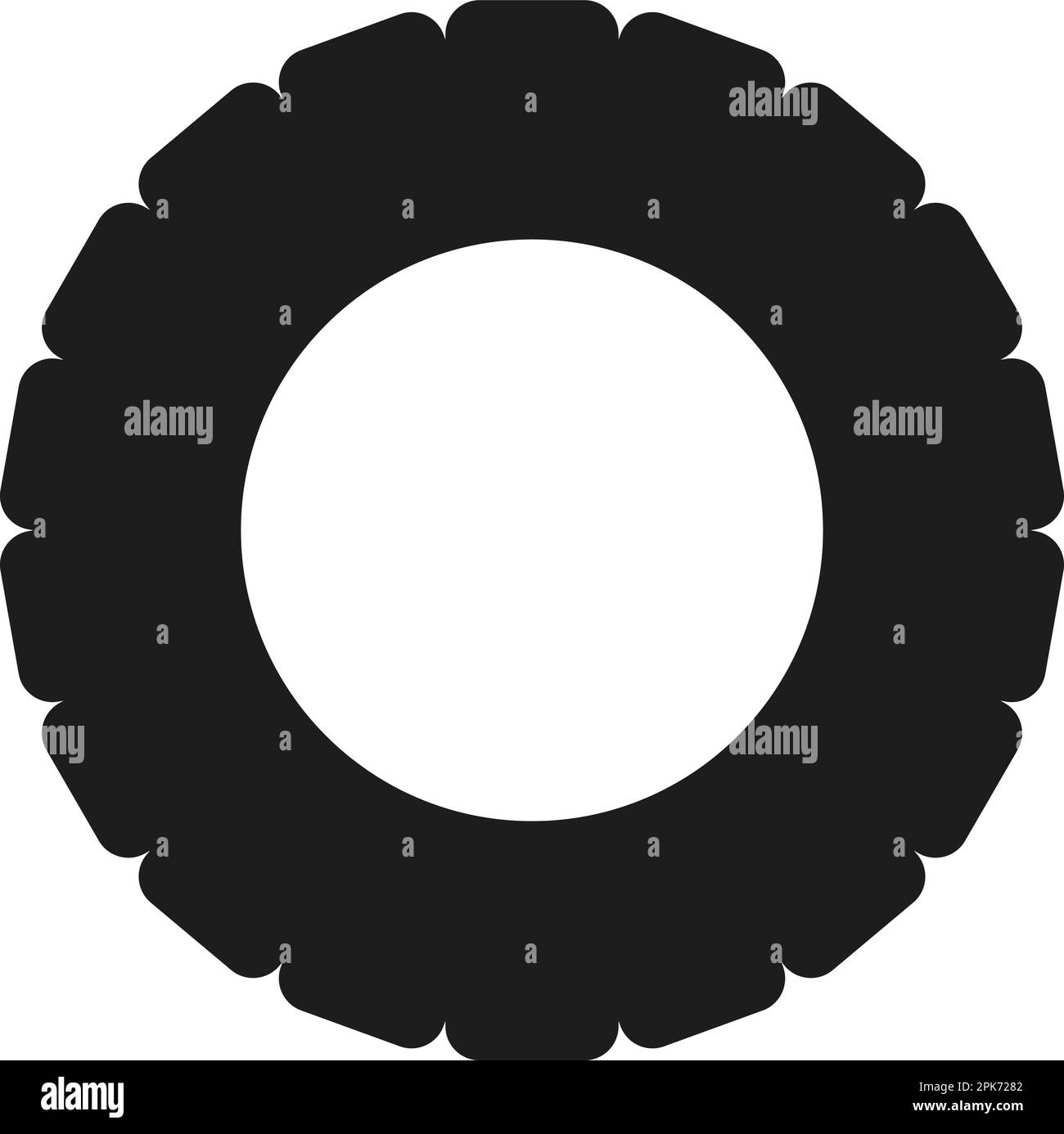 Reifensymbol. Flache Vektor-EPS. Stock Vektor