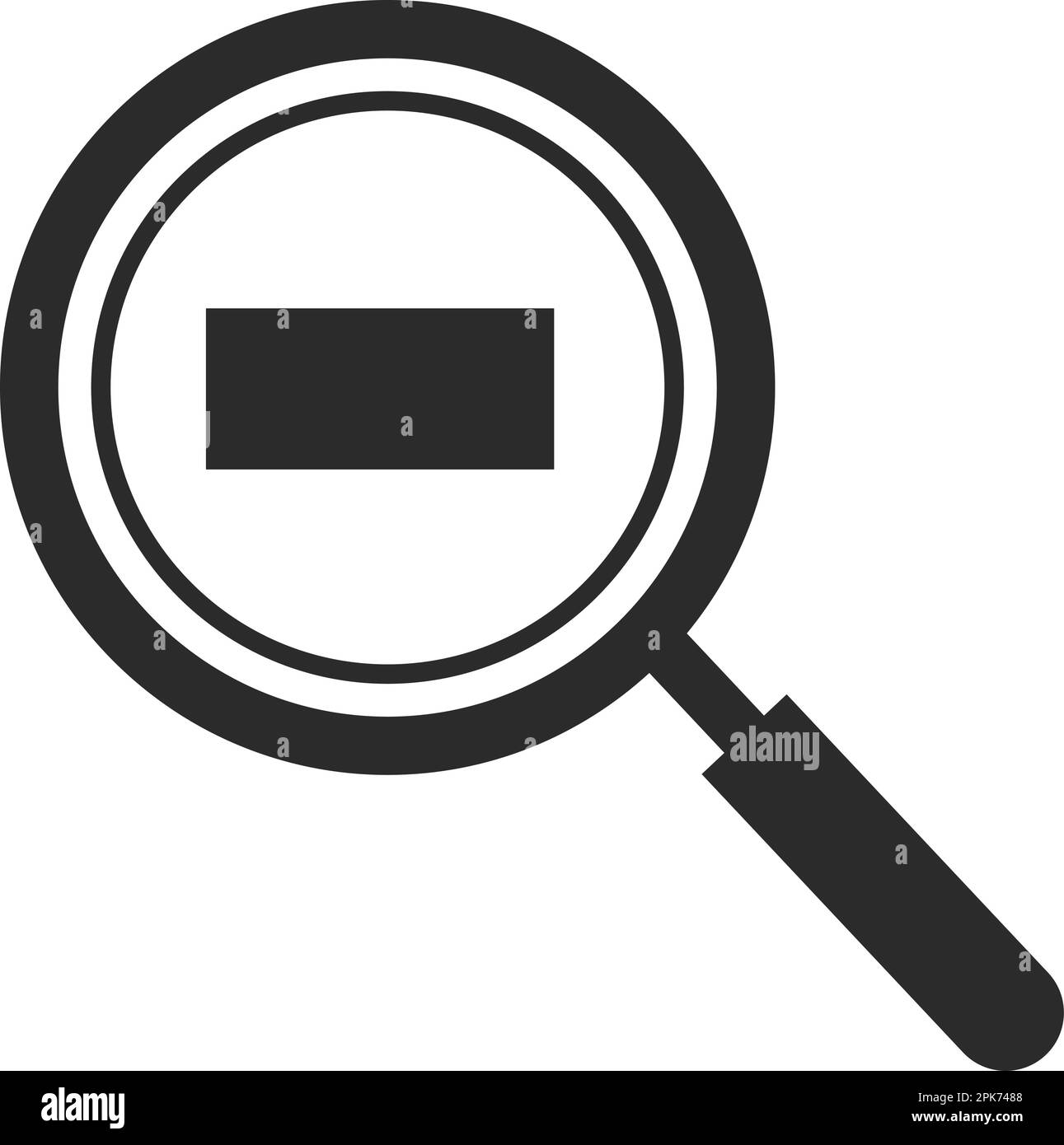 Symbol "Verkleinern". Flache Vektor-EPS. Stock Vektor