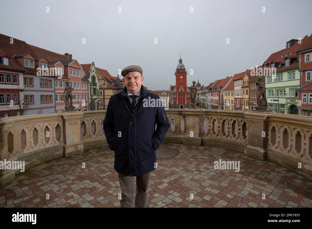 Bürgermeister Knut Kreuch von Gotha in Thüringen, Deutschland. Stockfoto