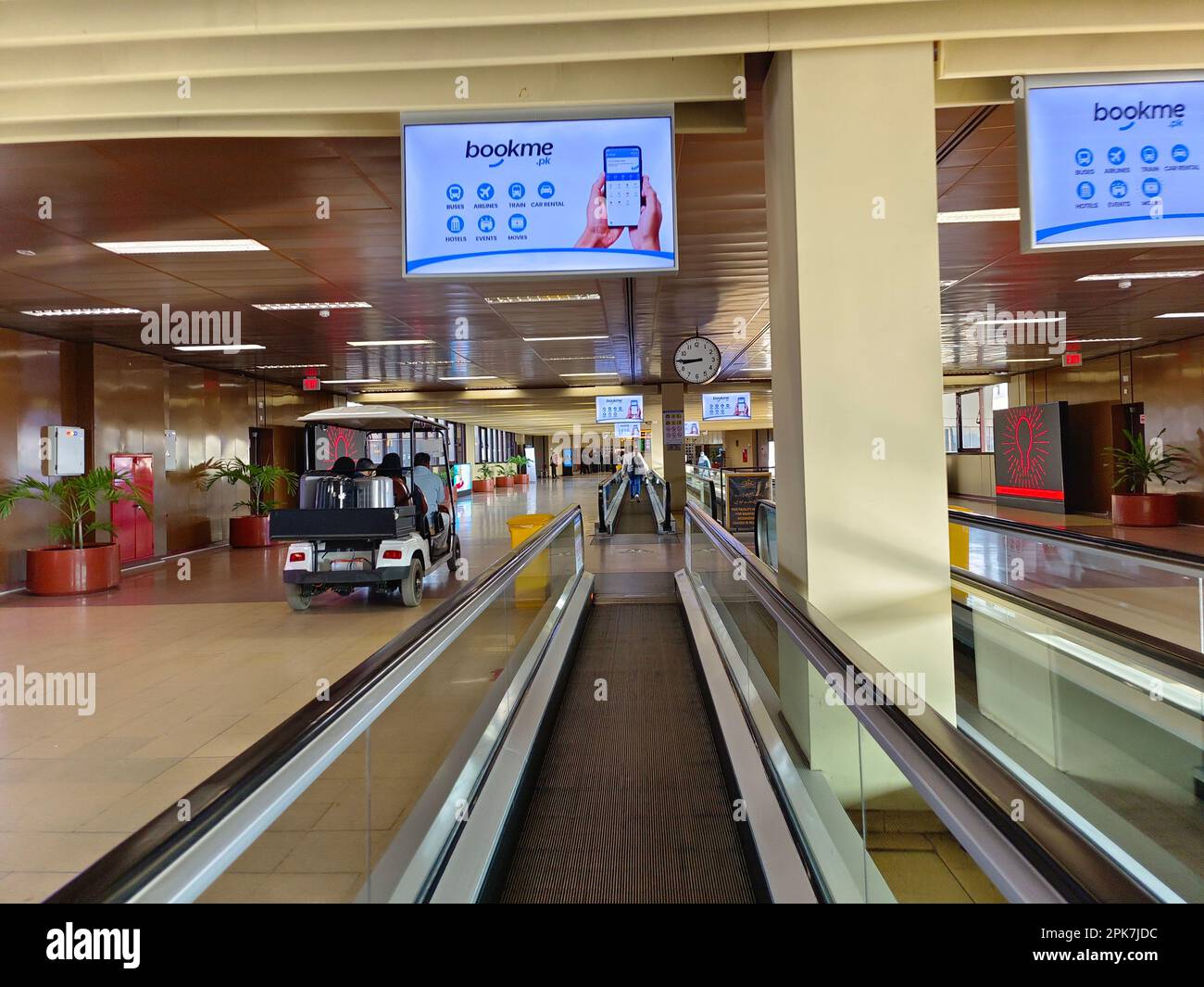 Jinnah International Airport Karachi Abflughalle Stockfoto