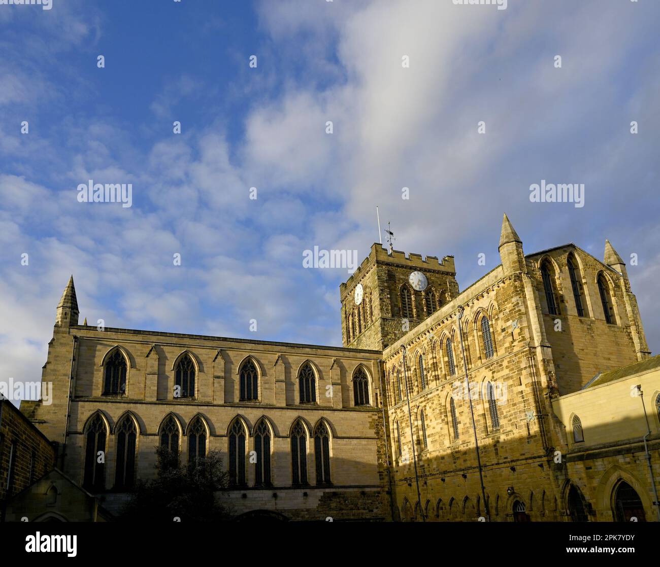 Hexham, Northumberland, England, Großbritannien. Hexham Abbey (Kirche der Augustinischen Priory von St. Andrew - c1170-1250 - Norman) Stockfoto