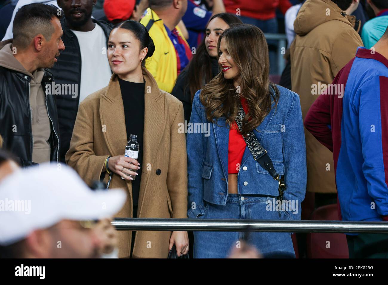 BARCELONA, SPANIEN - 5. APRIL: Anna Lewandowska während des Halbfinales Second Leg - Copa Del Rey Match zwischen dem FC Barcelona und Real Madrid im Camp Nou am 5. April 2023 in Barcelona, Spanien (Foto: David Ramirez/DAX Images) Stockfoto