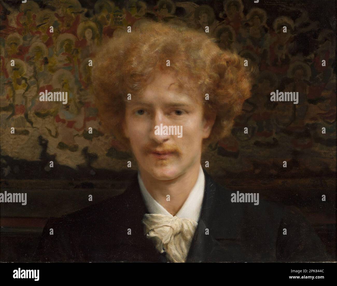 Porträt von Ignacy Jan Paderewski (1860-1941) 1891 von Lawrence Alma-Tadema Stockfoto