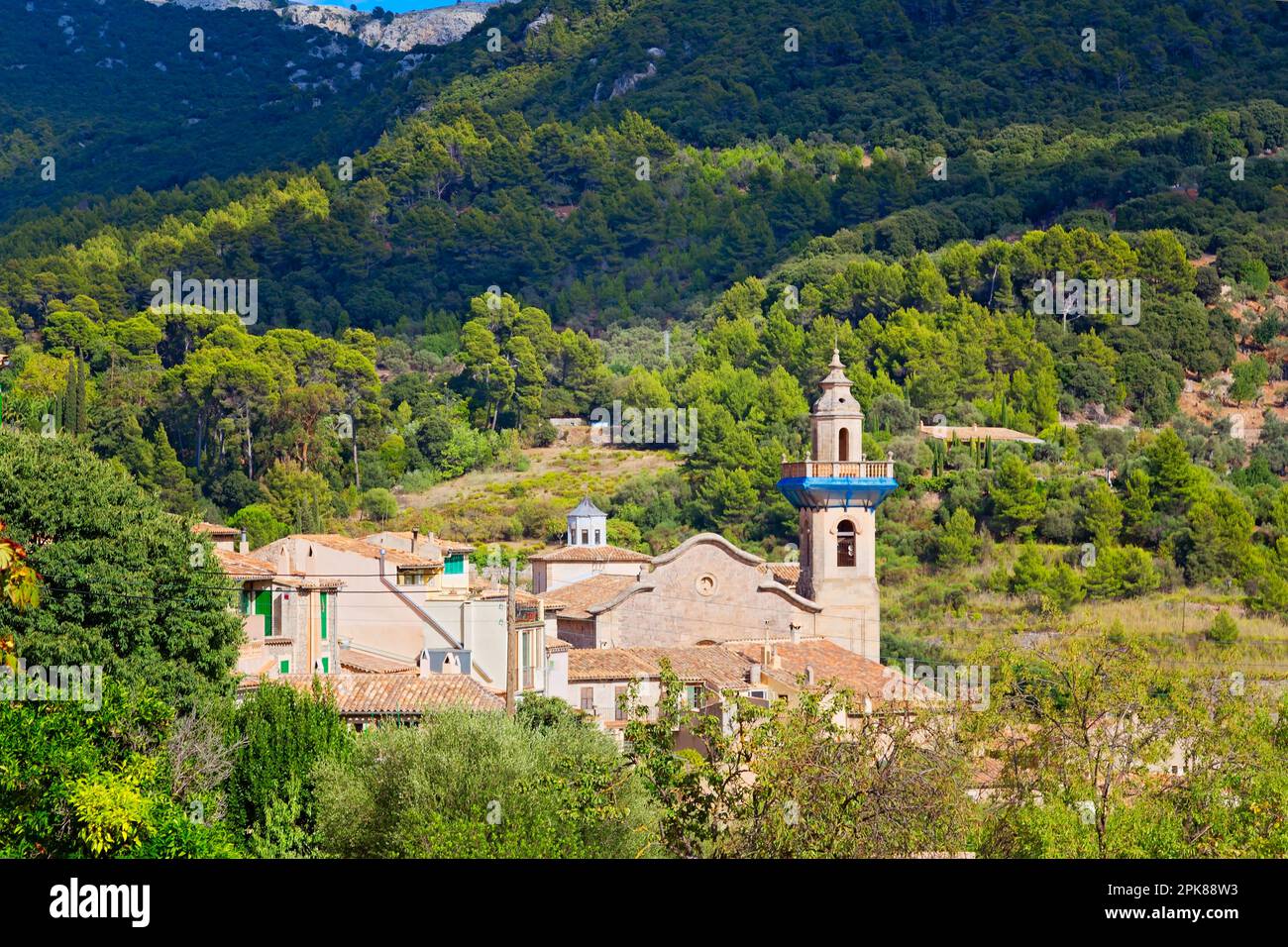 Dorf Valldemossa auf Mallorca, Balearen, Spanien Stockfoto