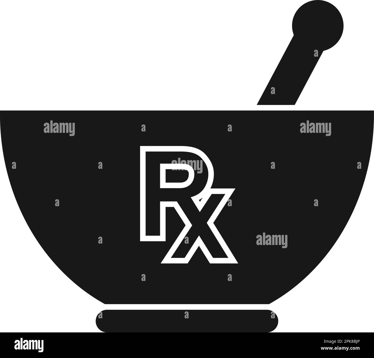 Symbol für Apotheke und Medizin. Flache Vektor-EPS. Stock Vektor