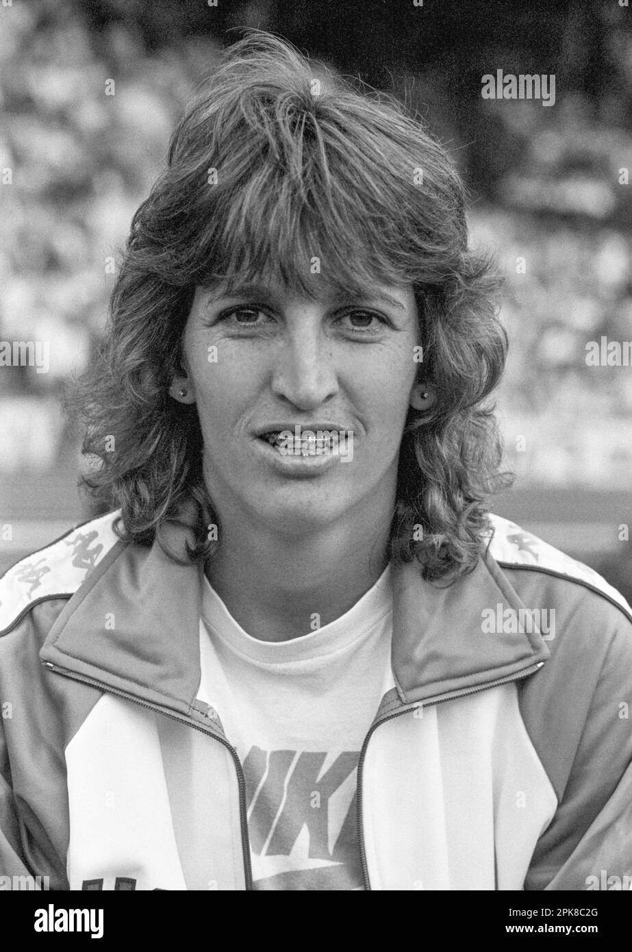 LOUISE RITTER USA Sportlerin in der US-Nationalmannschaft in Stockholm 1983 Stockfoto