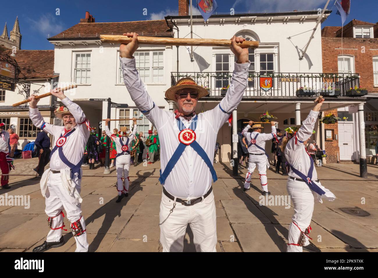 England, Kent, Tenterden, Tenterden Annual Folk Festival, Morris-Tänzer Stockfoto