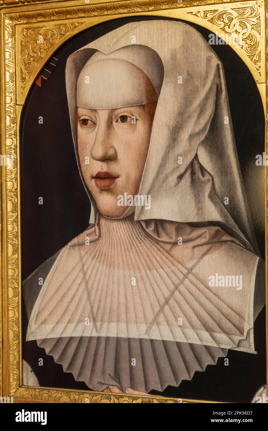 England, Kent, Hever, Hever Castle, Portrait von Margaret von Österreich, Herzogin von Savoyen Stockfoto