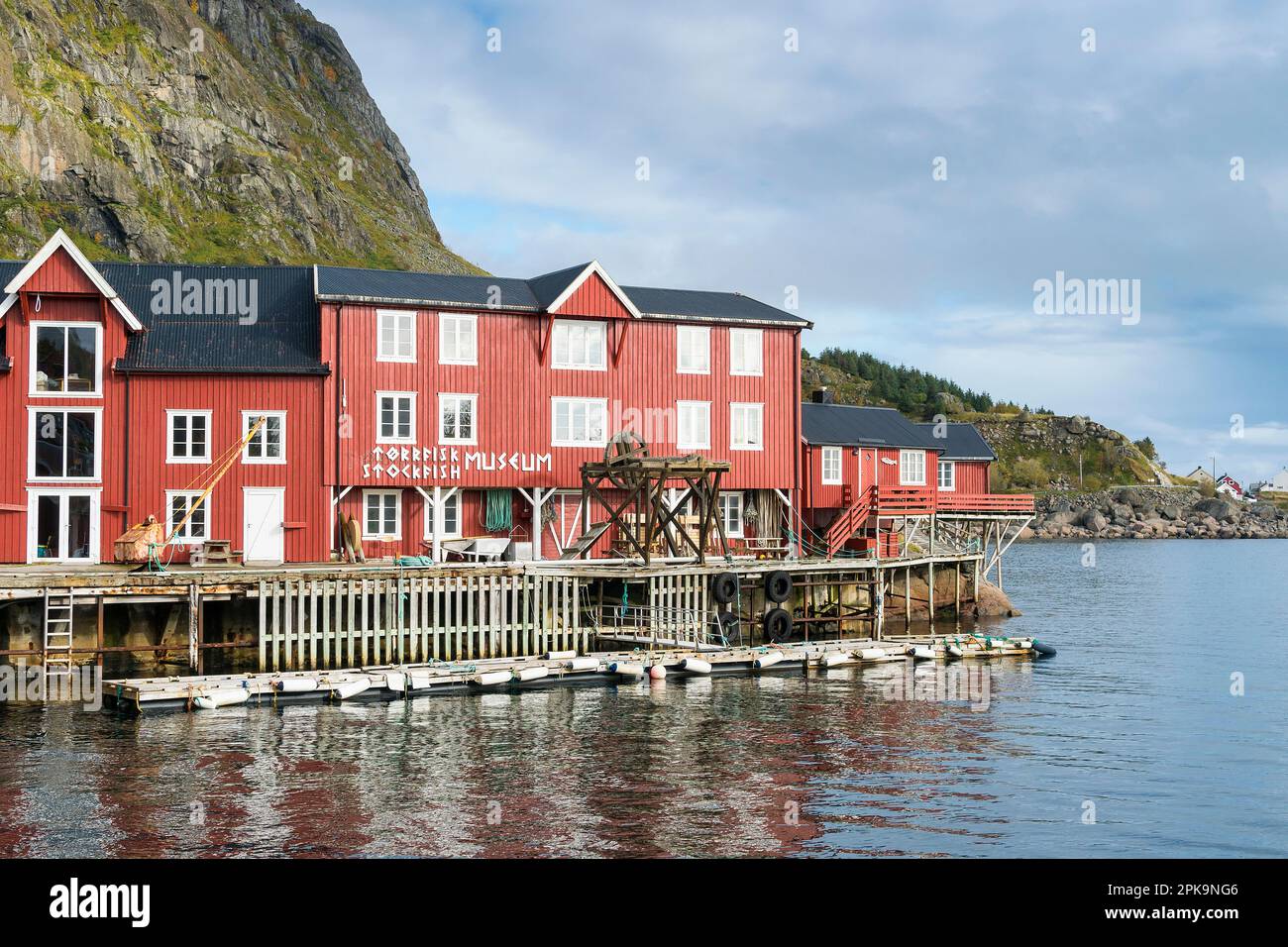 Norwegen, Lofoten, ae i Lofoten, Stockfish Museum Stockfoto