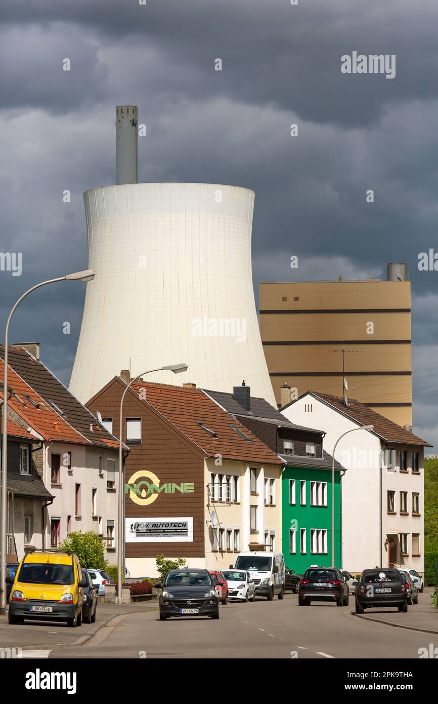 30.04.2018, Deutschland, Saarland, Voelklingen - Kohlekraftwerk Voelklingen-Fenne der STEAG GmbH. 00A180430D161CAROEX.JPG [MODELLVERSION: NICHT APP Stockfoto