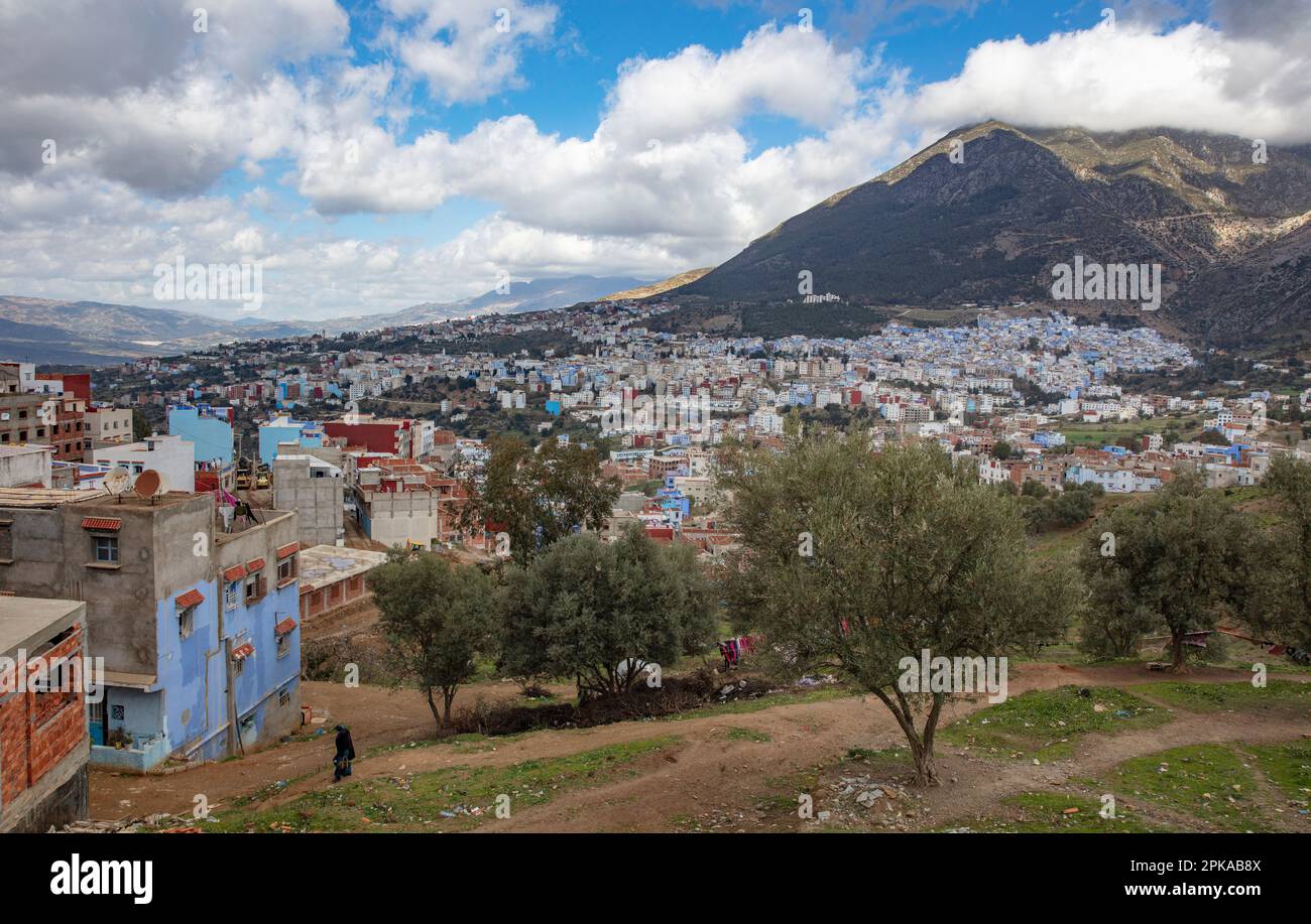 Marokko, Chefchaouen, die Blaue Stadt Stockfoto