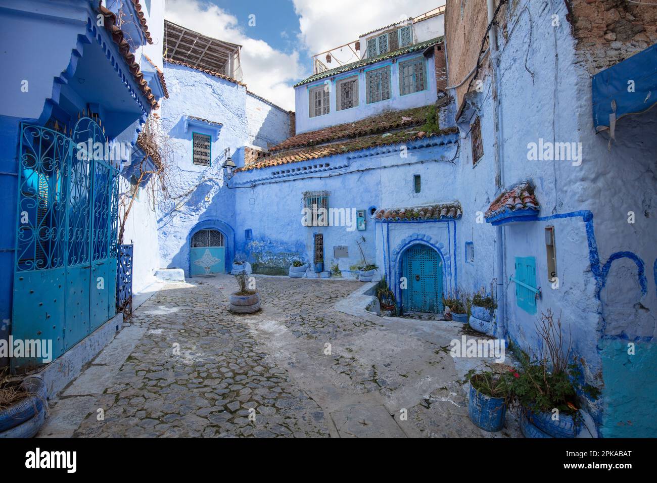 Marokko, Chefchaouen, die Blaue Stadt, Medina, Altstadt Stockfoto