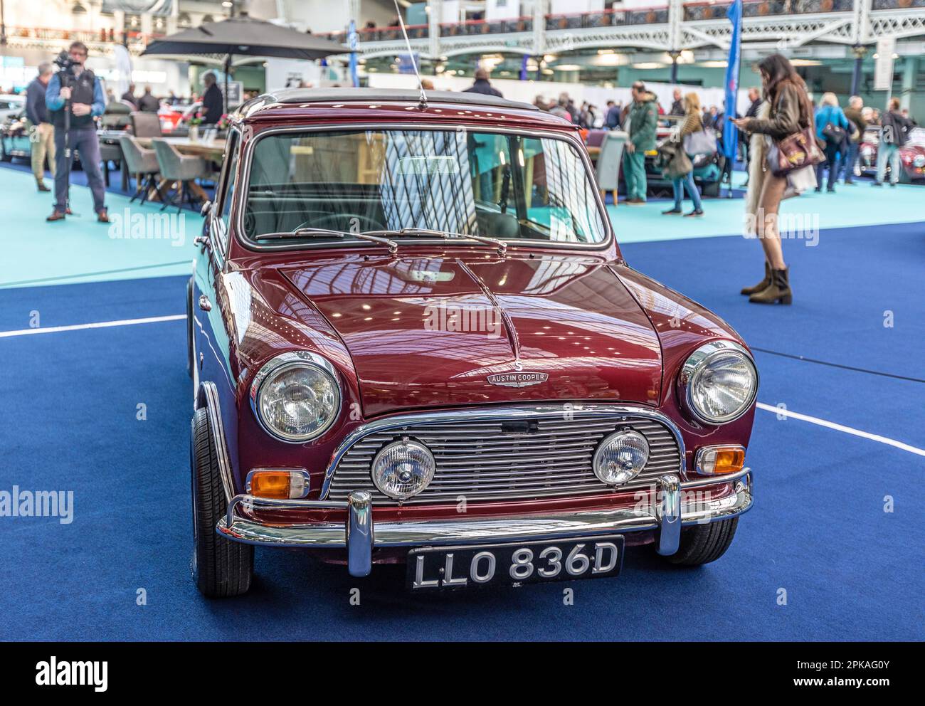 Ringos Mini Cooper's bei der London Classic Car Show Stockfoto