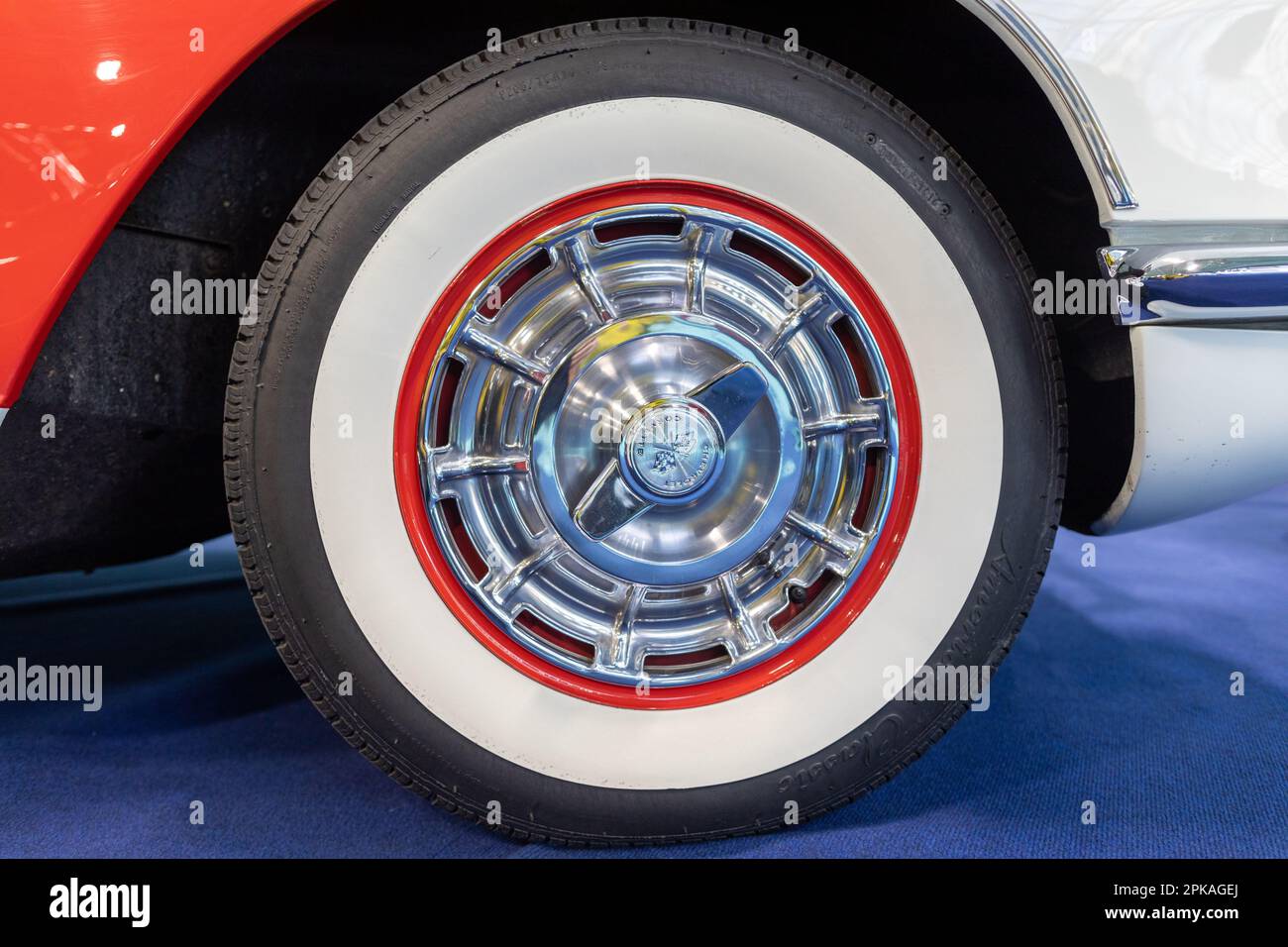 Corvette Wheel Design Classic Car Show London UK Stockfoto