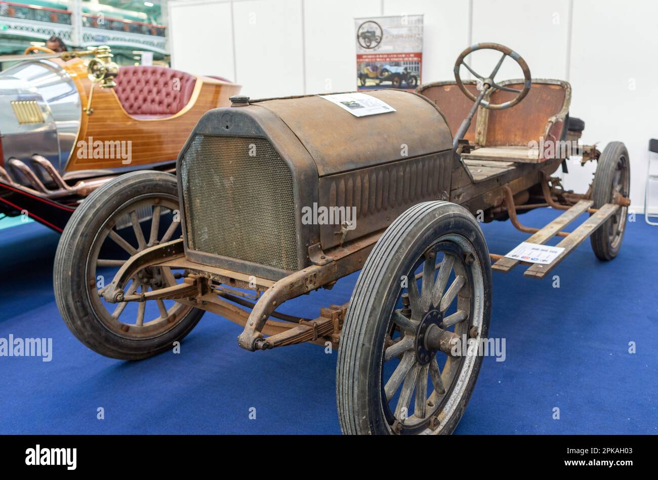 Ein Studebaker Rennwagen aus dem Jahr 1916 auf der Classic Car Show London UK Stockfoto