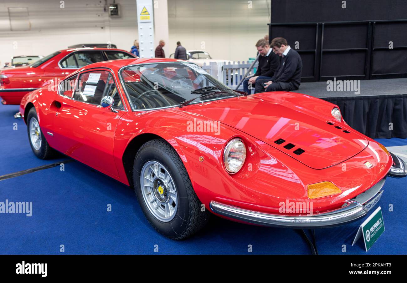 Ferrari Dino auf der Classic Car Show London UK Stockfoto