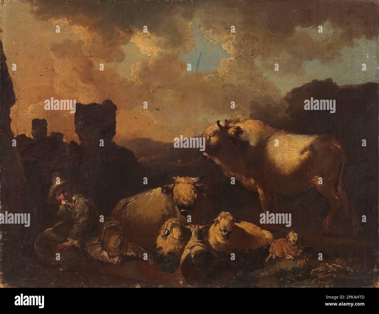 Holländische Geschichte (Schäferin) von Christian Wilhelm Ernst Dietrich Stockfoto