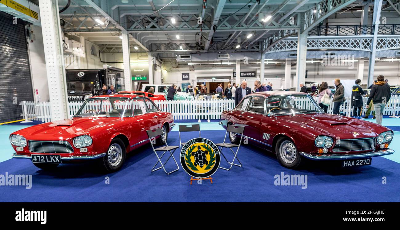 Gordon Keeble Car Stand auf der Classic Car Show London UK Stockfoto