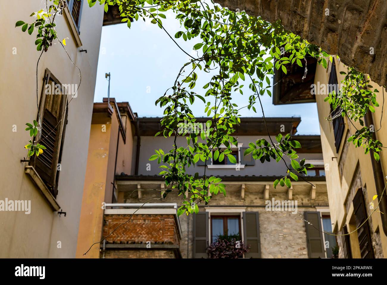 Altstadt, Sirmione, Gardasee, Brescia, Italien, Europa Stockfoto