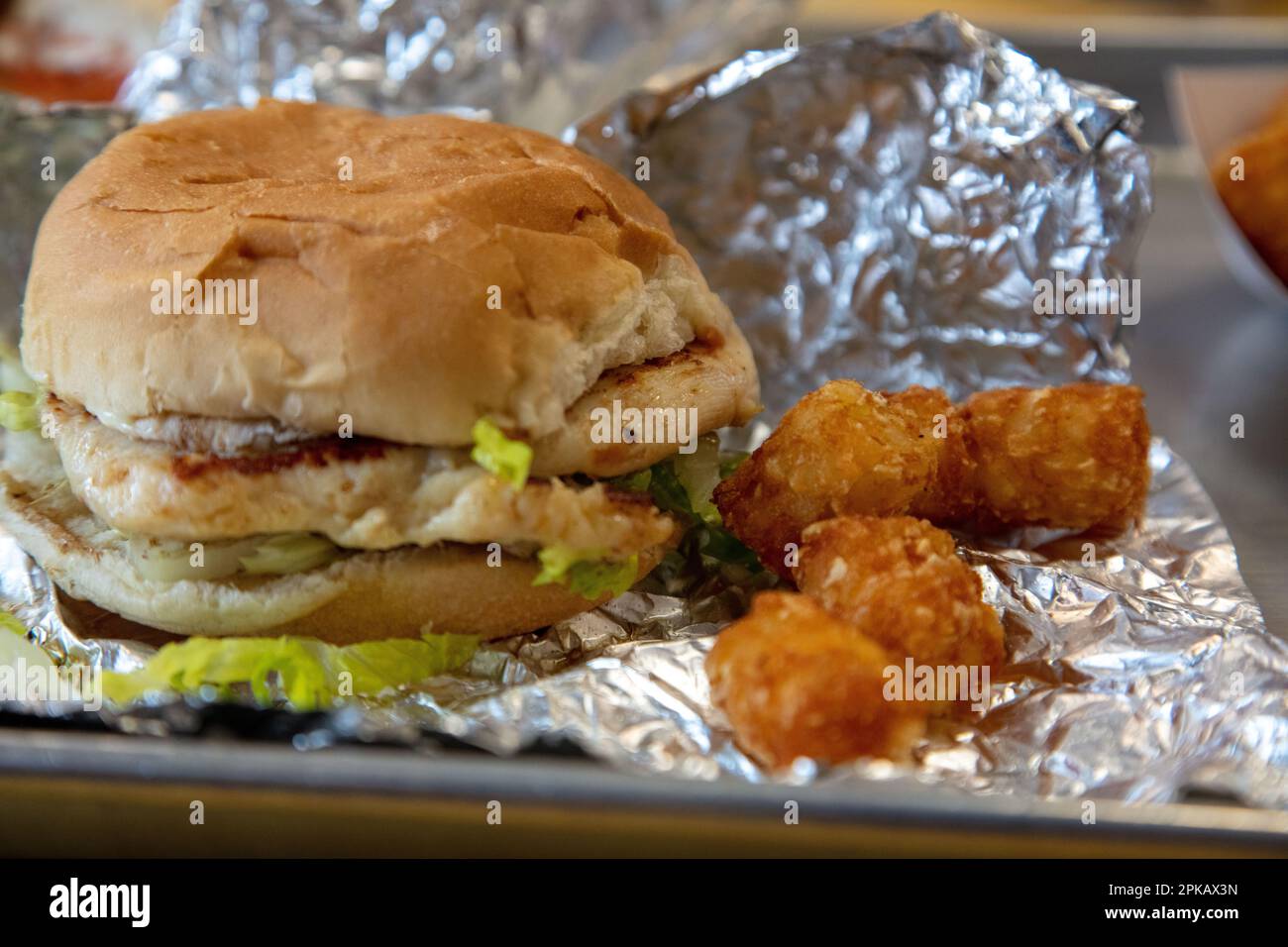 Essen aus Buddy's Famous in Vermomt Stockfoto