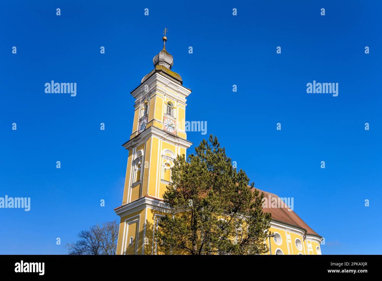Deutschland, Bayern, Grafschaft Erding, Altenerding, Itzling, Kirche St. Vitus Stockfoto