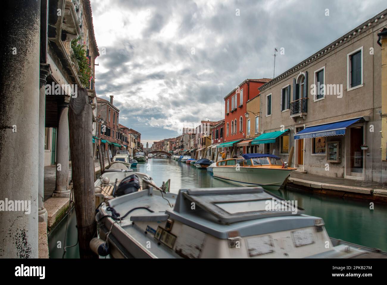 Rio dei Vetrai in Murano, Insel Venedig, Italien Stockfoto