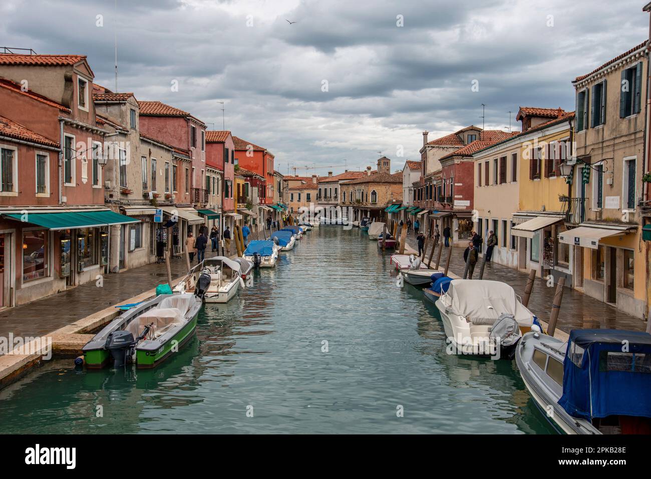 Rio dei Vetrai auf der Insel Murano, Bezirk von Venedig, Italien Stockfoto
