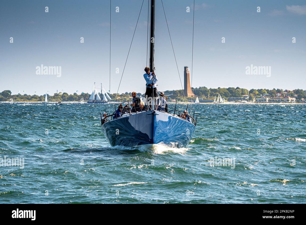 Segelboote während der Kieler Woche, Schleswig-Holstein, Deutschland Stockfoto