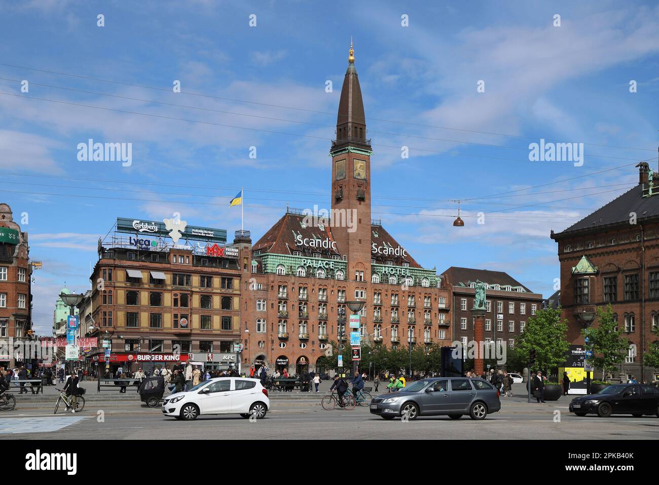 Kopenhagen, Dänemark, Radhuspladsen, Rathausplatz Stockfoto