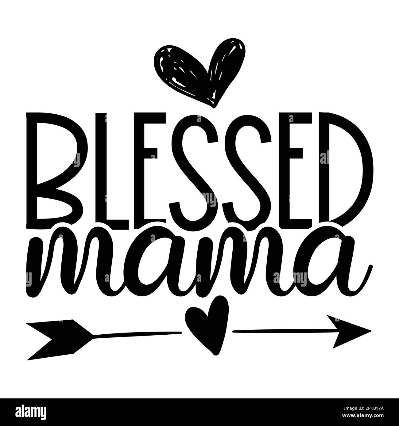 „Seessed Mama, Mother's Day“-Typografie-Shirt-Design für Mutter-Liebhaber mama Mama handgefertigte Kalligraphie Vektorzeichnung Silhouette Stock Vektor