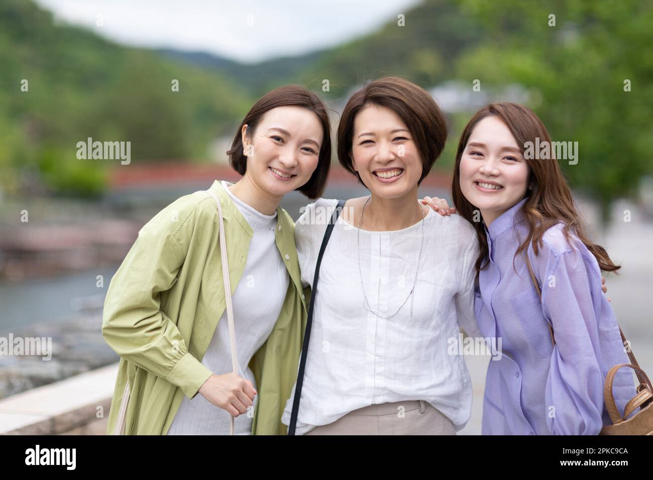 Porträt von drei Frauen Stockfoto