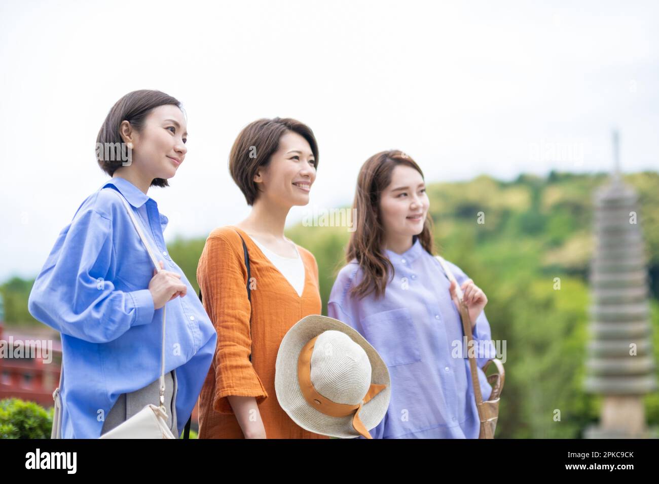 Frauen in Sightseeing Stockfoto