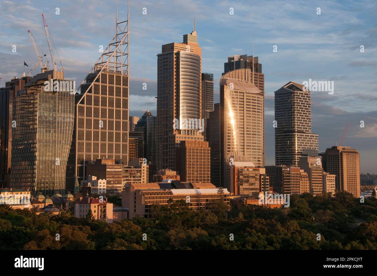 Östliche Skyline von Sydney CBD, New South Wales, Australien Stockfoto