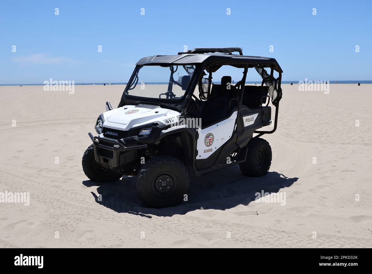 Allgemeiner Blick auf Venice Beach, Kalifornien, USA. Stockfoto