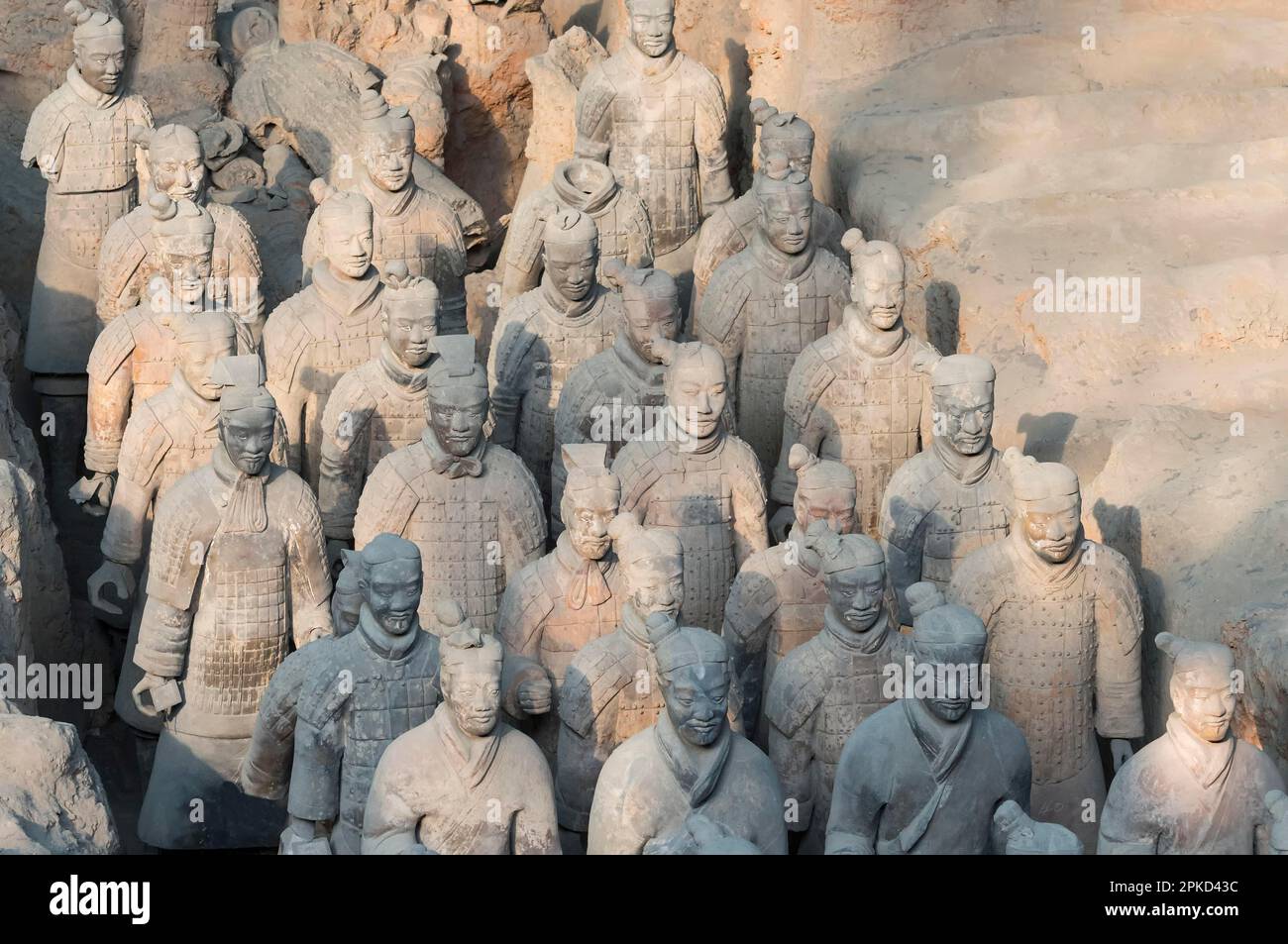 Museum der Terrakotta-Krieger, Mausoleum des ersten Qin-Kaisers, Xian, Provinz Shaanxi, China Stockfoto