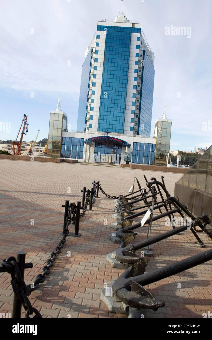 Anchor Museum, Odessa Hotel, Passagierterminal, Hafen Von Odessa, Ukraine Stockfoto