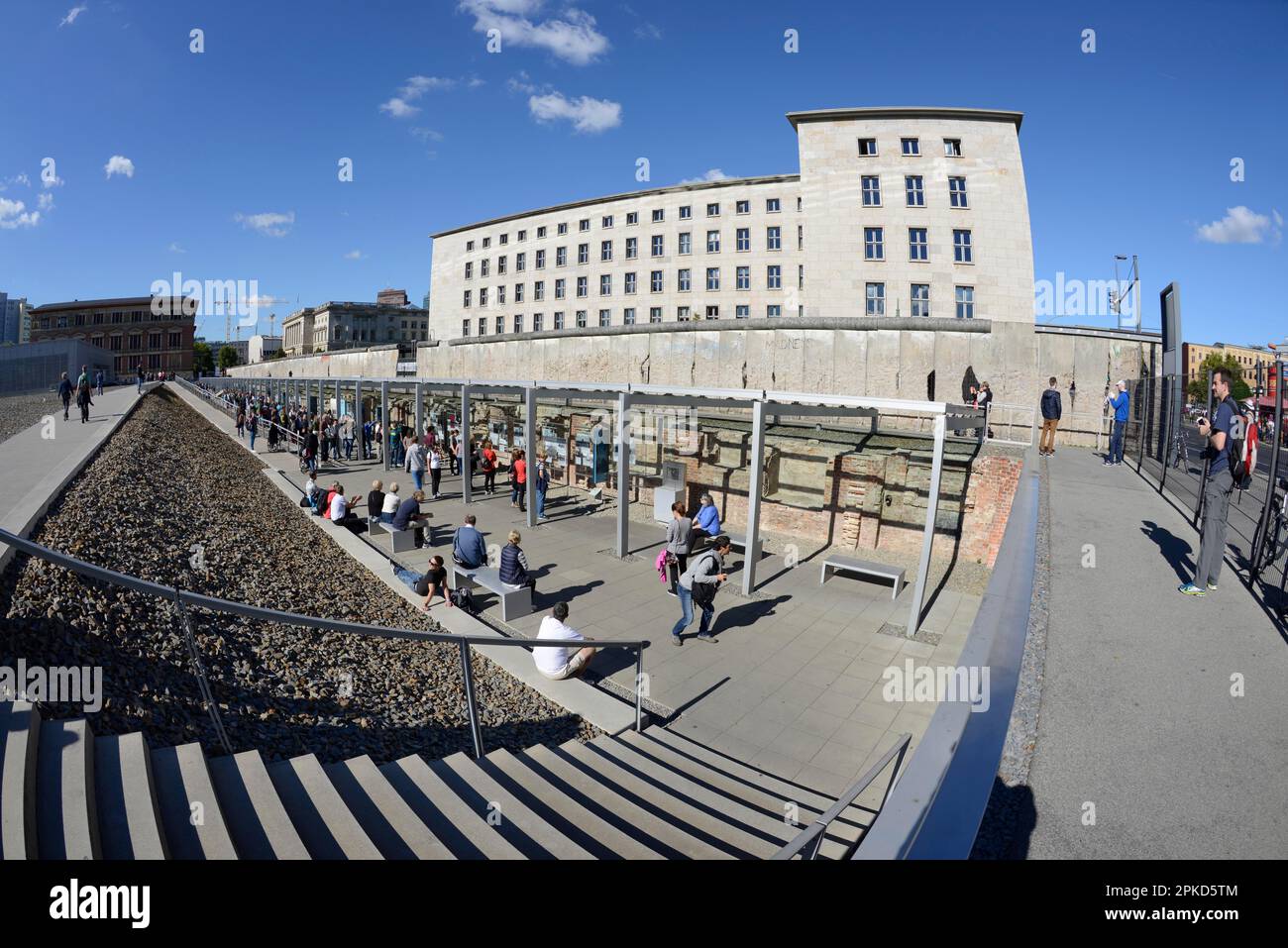 Topographie des Terrors, Niederkirchnerstraße, Kreuzberg, Berlin, Deutschland, Europa Stockfoto