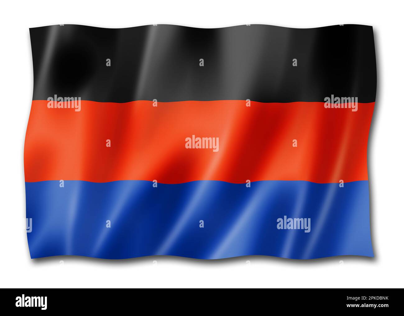 Ostfriesland Ethnische Flagge, Deutschland. 3D-Darstellung Stockfoto