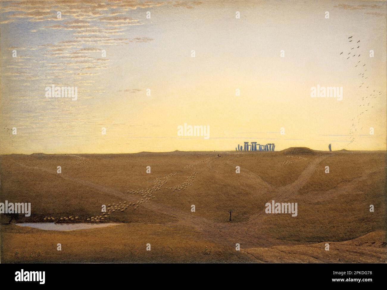 Stonehenge - Dämmerung um 1840 Uhr von William Turner aus Oxford Stockfoto