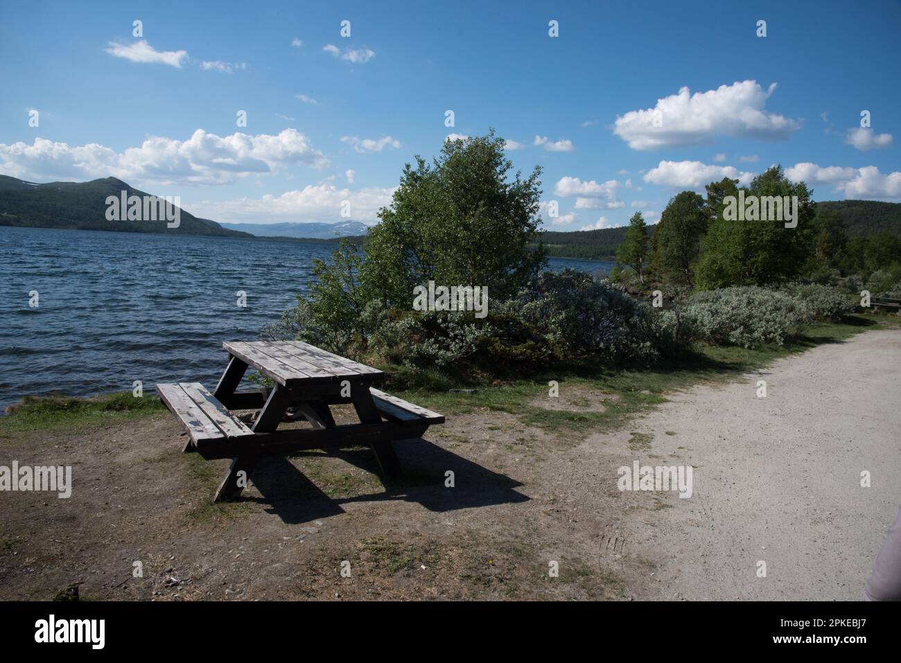 Lemonsjøen ist ein See in einem Waldgebiet der Gemeinde Vågå in der Provinz Innlandet in Norwegen. Stockfoto