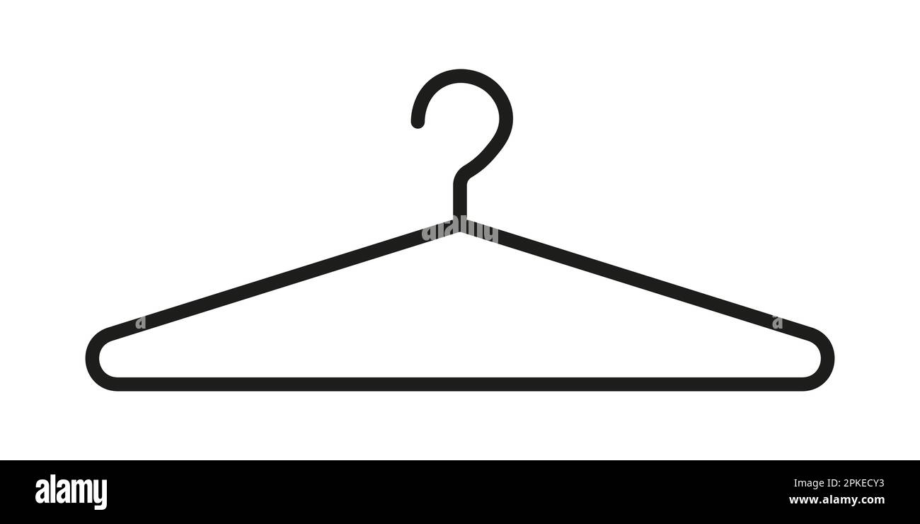 Symbolsymbol für Kleiderbügel einfaches Design Stock Vektor