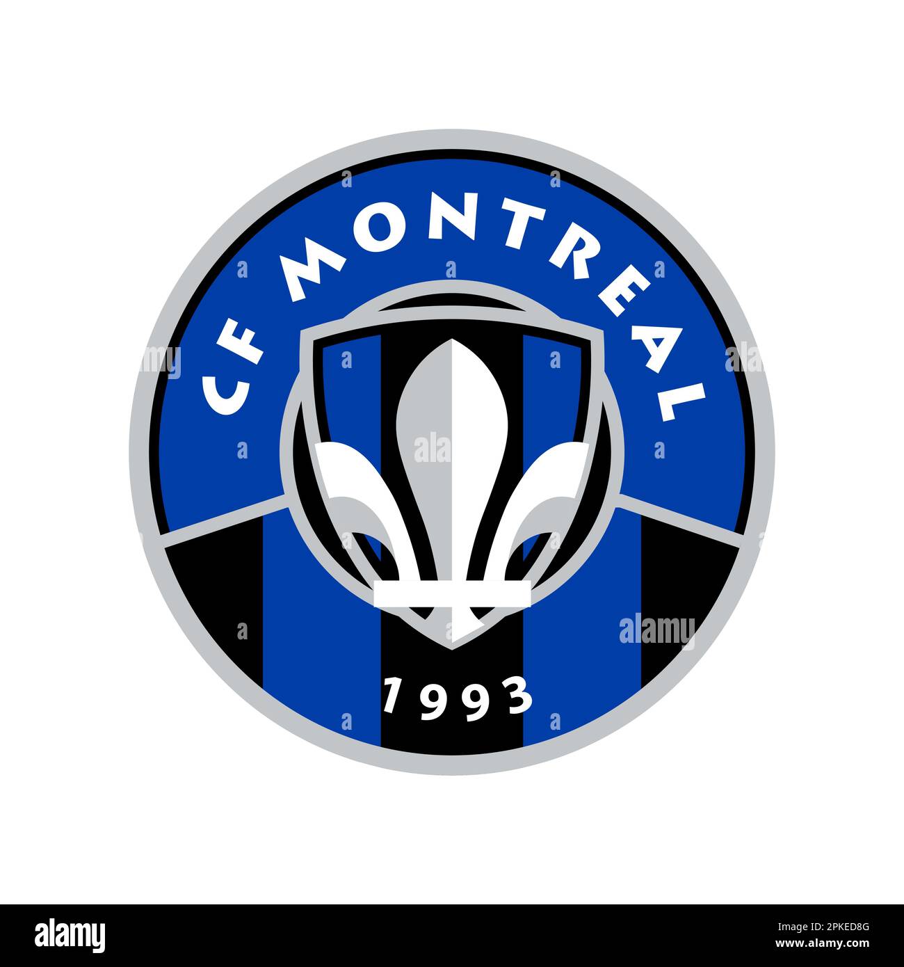 Vinnitsa, Ukraine - 10. Januar 2023: American Football Football CF Montreal Mannschaftslogo-Symbol Stock Vektor