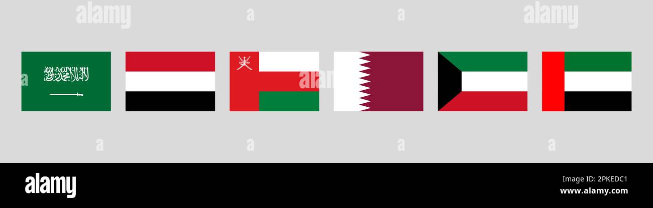 Offizieller Hintergrund der nationalen Flagge der Arabischen Halbinsel Stock Vektor